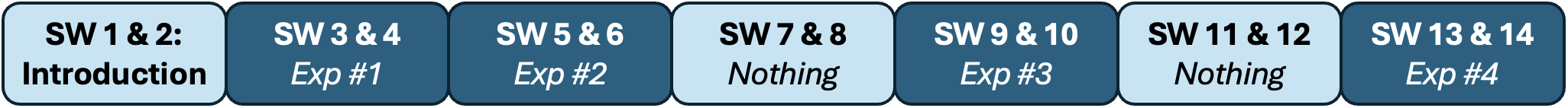 Example for the semester organisation